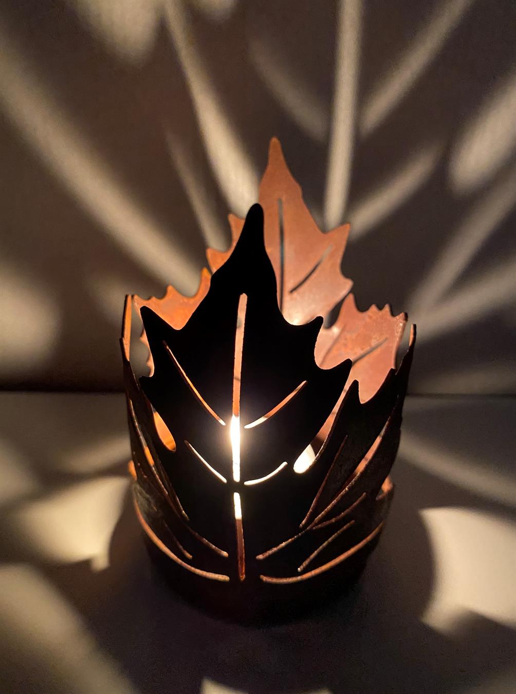 lönn ljusstake liten